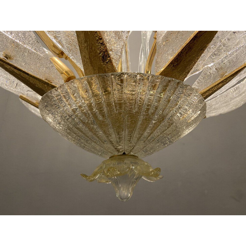 Mid-century Murano glass chandelier