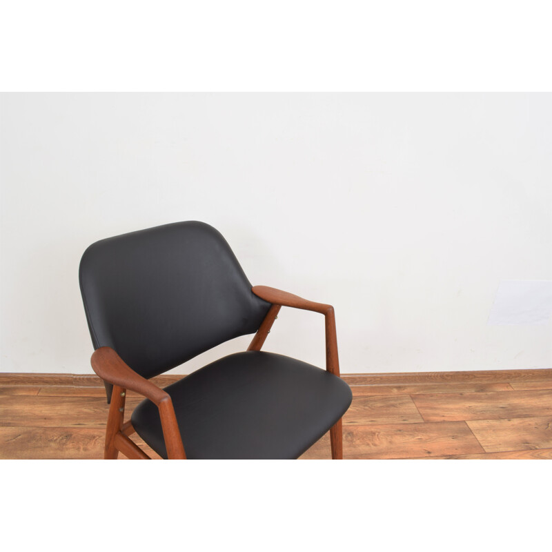 Mid-century Swedish teak armchair by Alf Svensson for Dux, 1960s