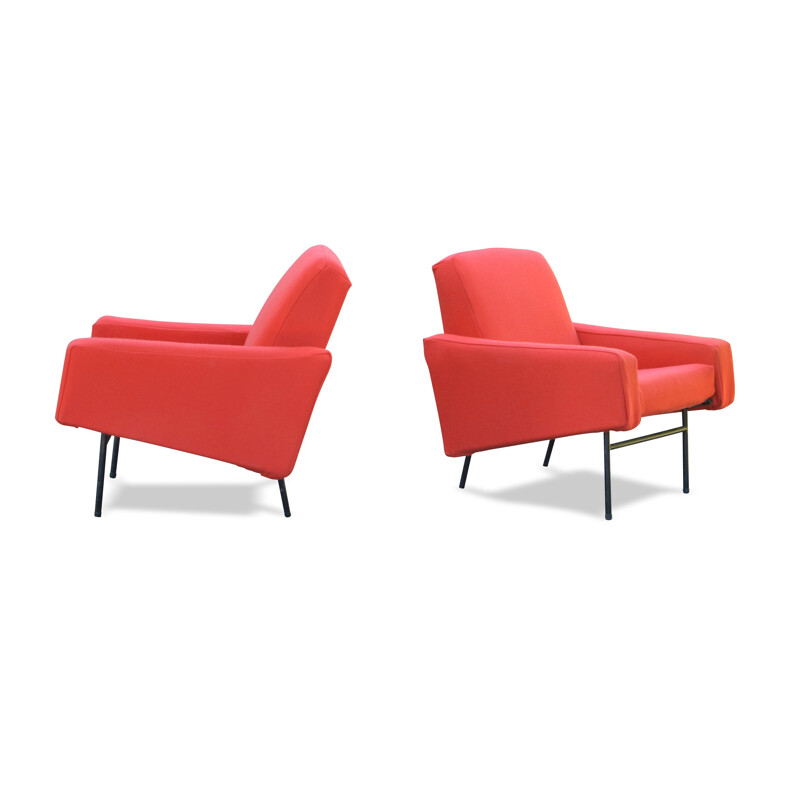 Pair of vintage armchairs "G10" by Pierre Guariche for Airborne Kvadrat