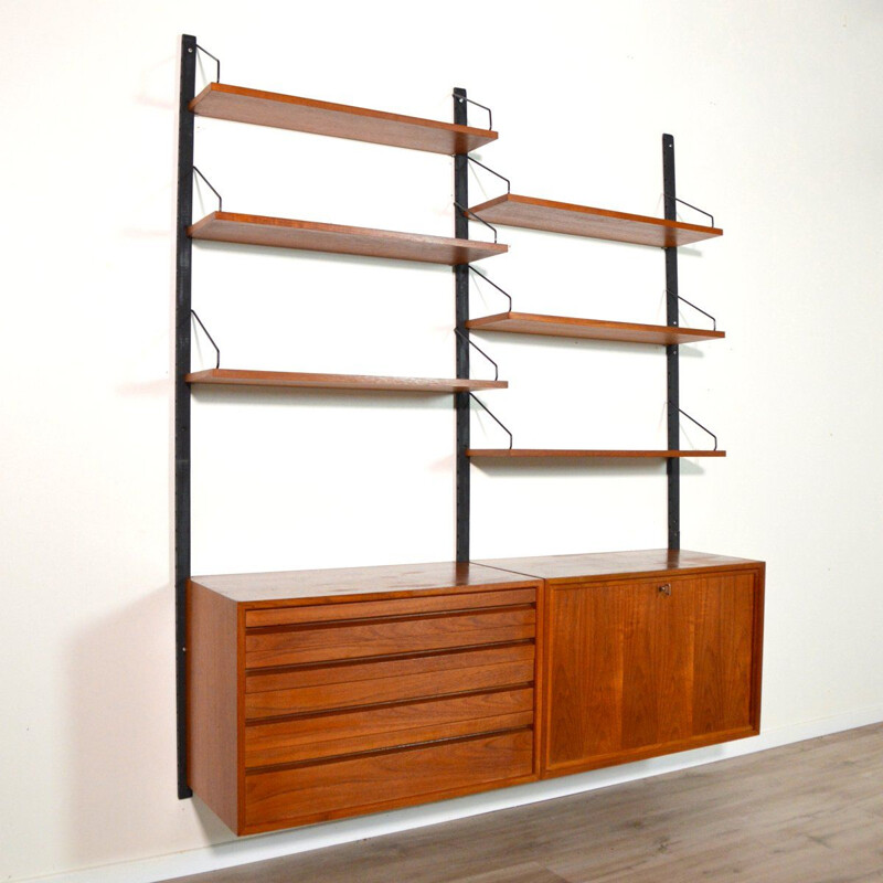 Vintage teak bookcase by Poul Cadovius, Denmark 1960