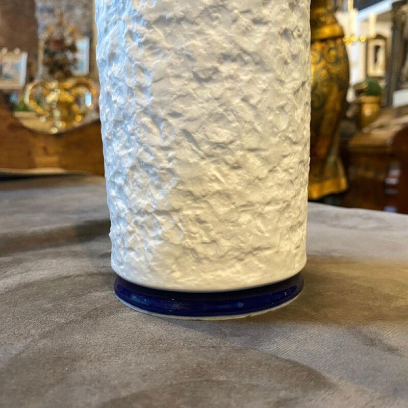 Vaso a bottiglia modernista d'epoca in porcellana di K.P.M., Germania 1970