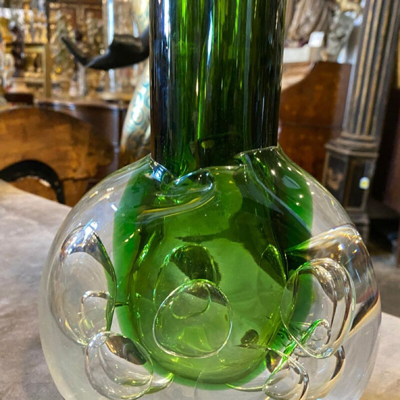 Vintage Czech glass vase by Jaroslav Svoboda, 1950