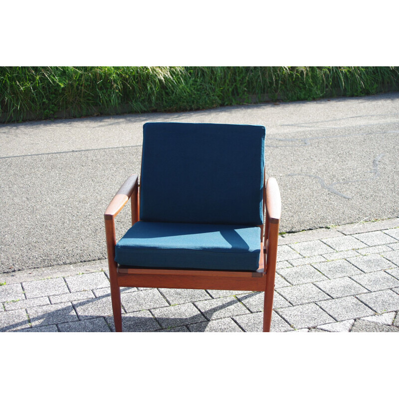 Fauteuil danois vintage en teck de John Boné, 1950