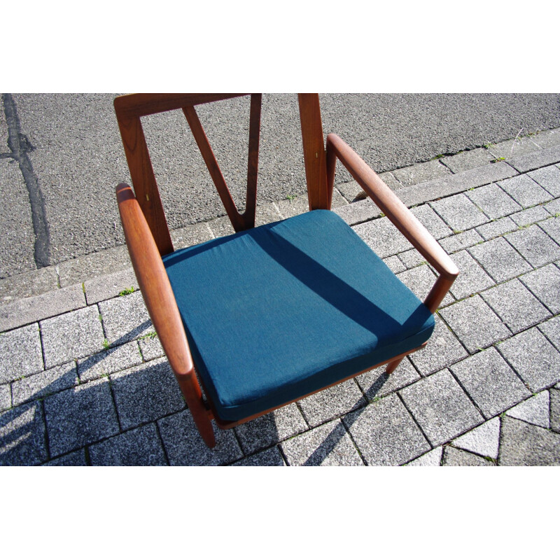 Vintage Danish teak armchair by John Boné, 1950