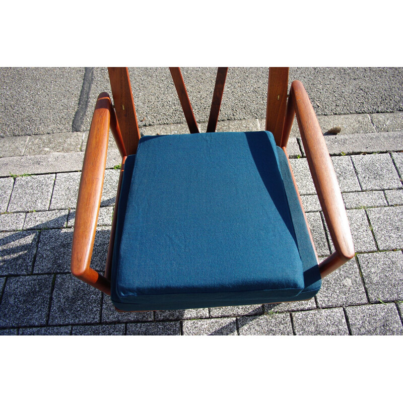 Vintage Deense teakhouten fauteuil van John Boné, 1950