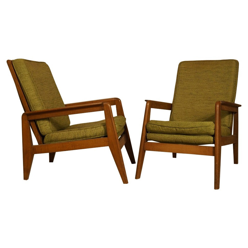 Pair of Free-Span "FS 107" armchairs - 1950s