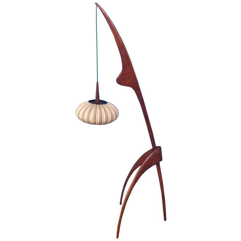 Floor lamp "Praying Mantis", Jean RISPAL - 1950s