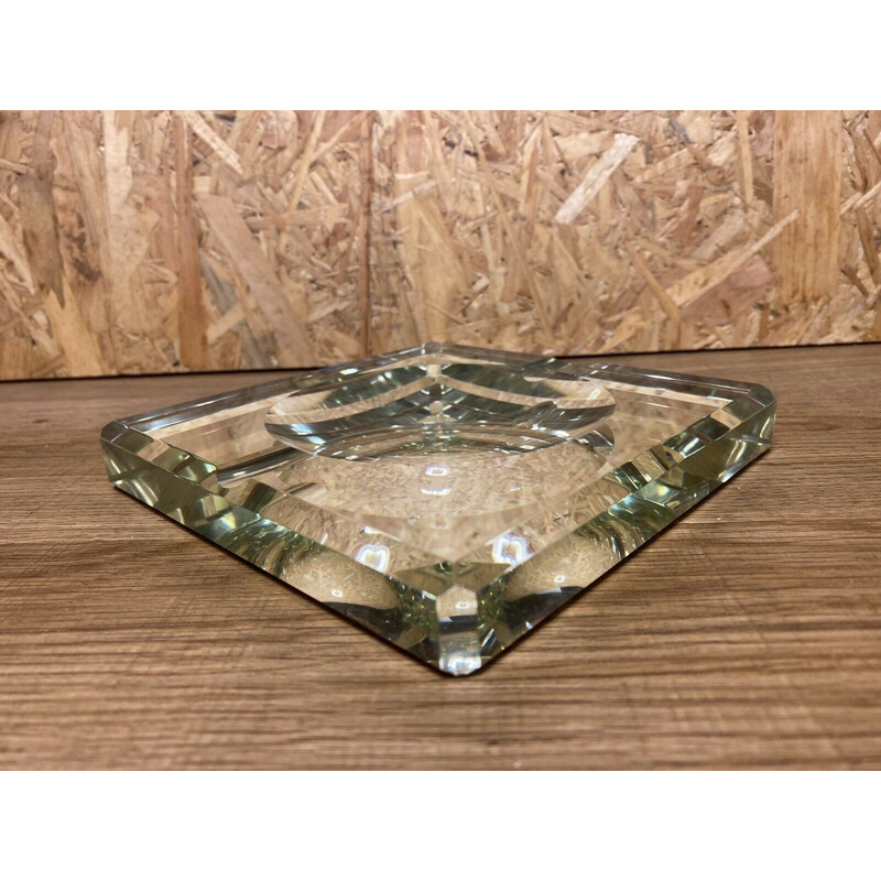 Vintage mirror glass ashtray, 1930