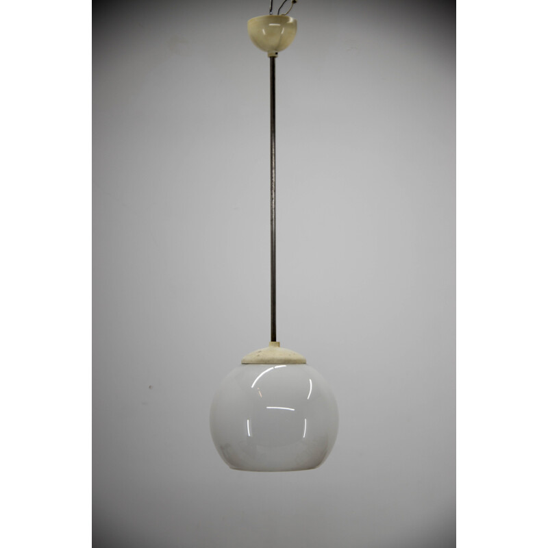 Mid-century glass pendant lamp, 1960s