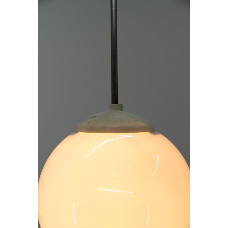 Vintage glazen hanglamp, 1960