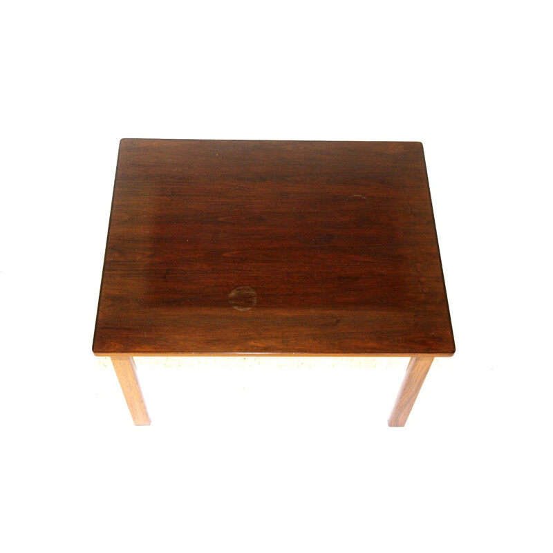 Vintage rosewood side table by Hans Olsen, Denmark 1960