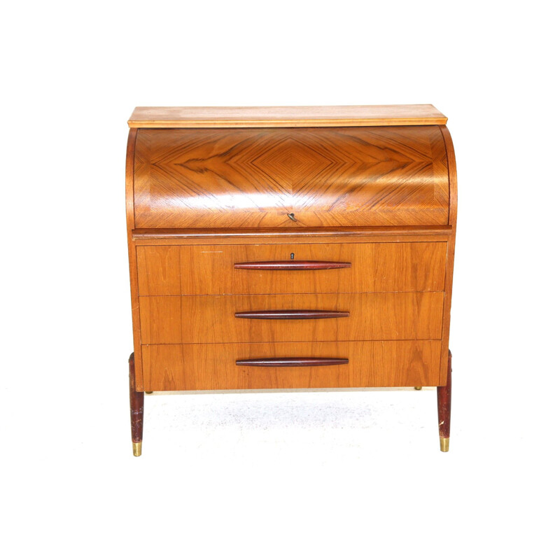 Vintage teak secretary, Sweden 1950