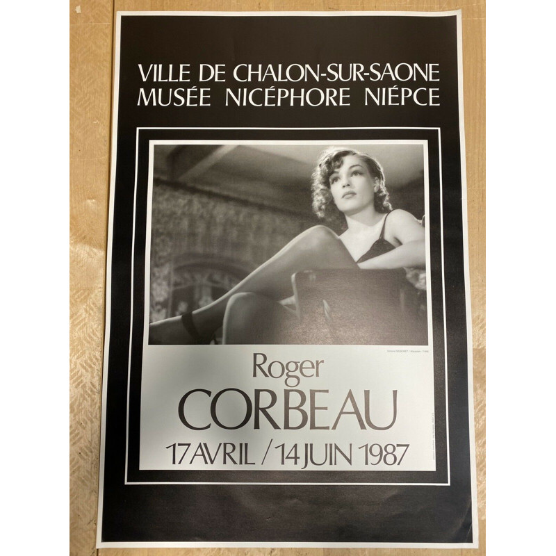 Cartaz Vintage Roger Corbeau por Simone Signoret, 1987