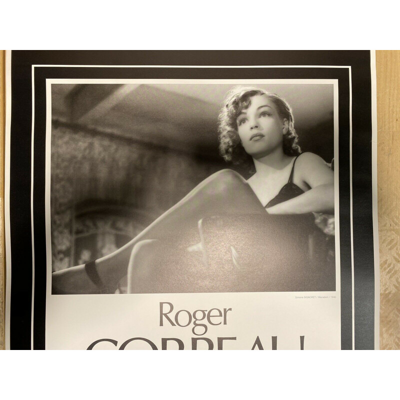 Cartaz Vintage Roger Corbeau por Simone Signoret, 1987