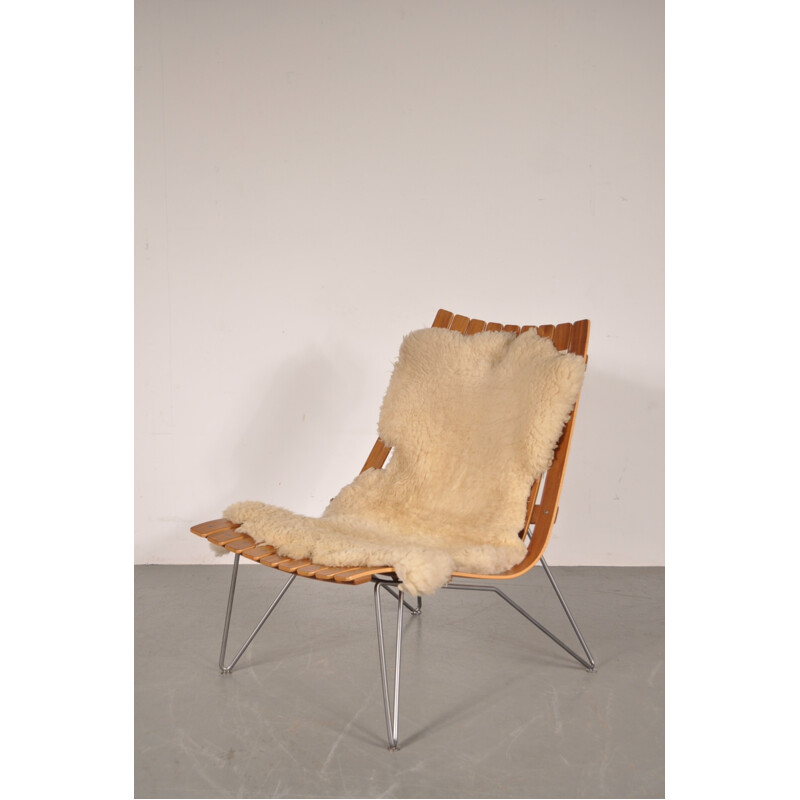 Mid century easy chair in bentwood, Hans BRATTRUD - 1950s