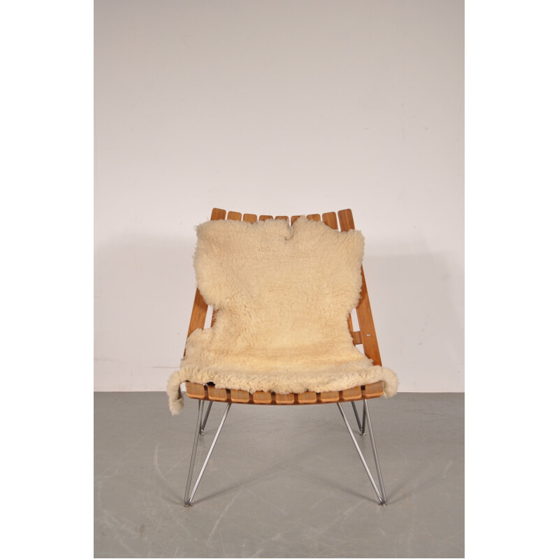 Mid century easy chair in bentwood, Hans BRATTRUD - 1950s