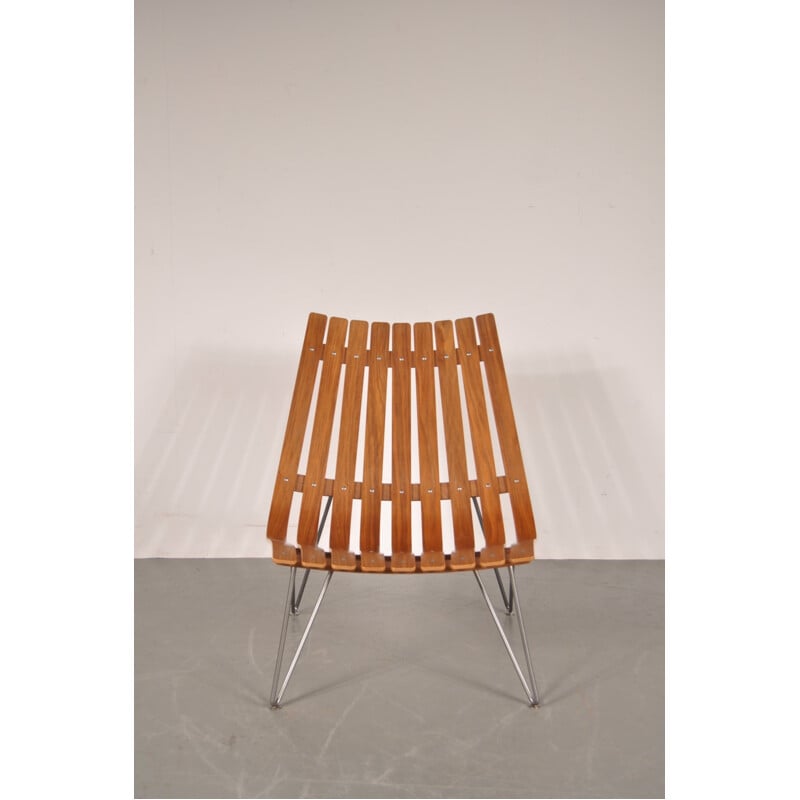 Mid century easy chair in bentwood, Hans BRATTRUD - 1950s