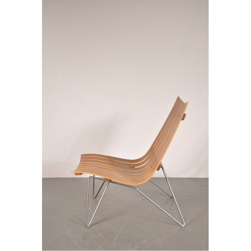 Mid century easy chair in bentwood, Hans BRATTRUD - 1950s