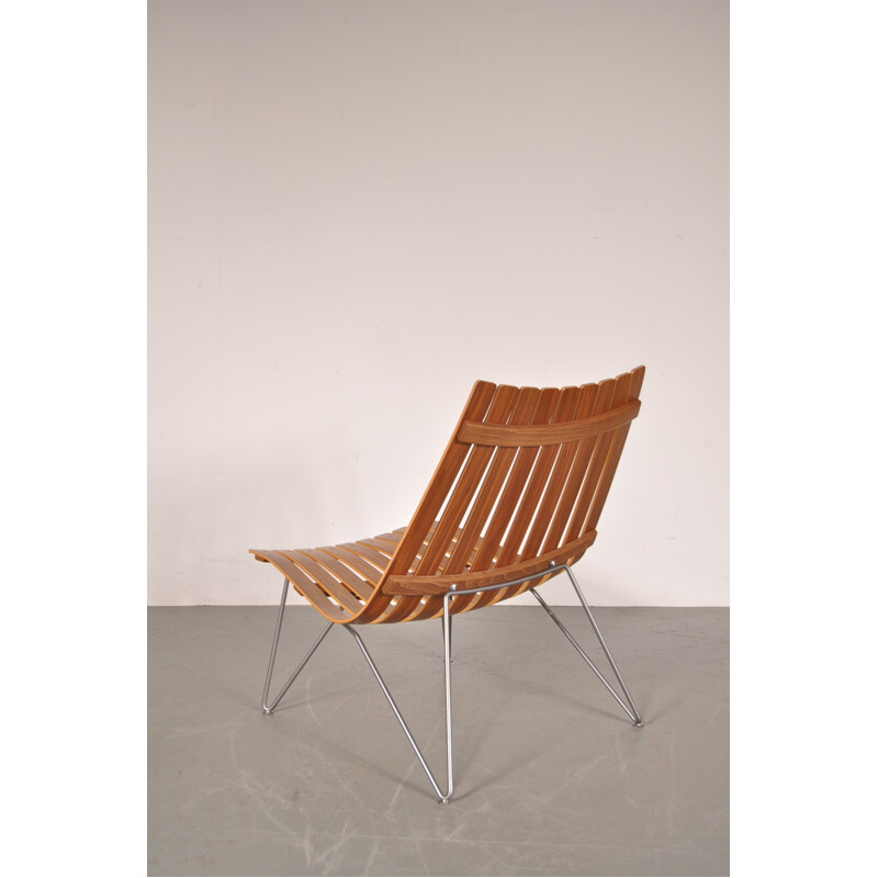 Mid century easy chair in bentwood, Hans BRATTRUD - 1950s