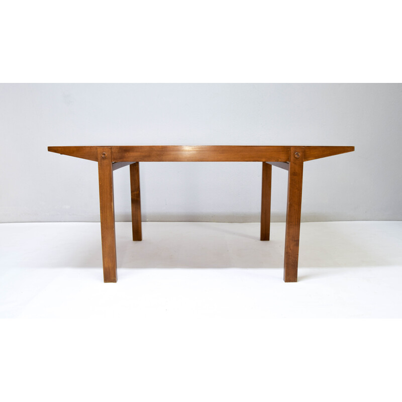 Mid century ashwood and leather dining set by Jordi Vilanova Bosh