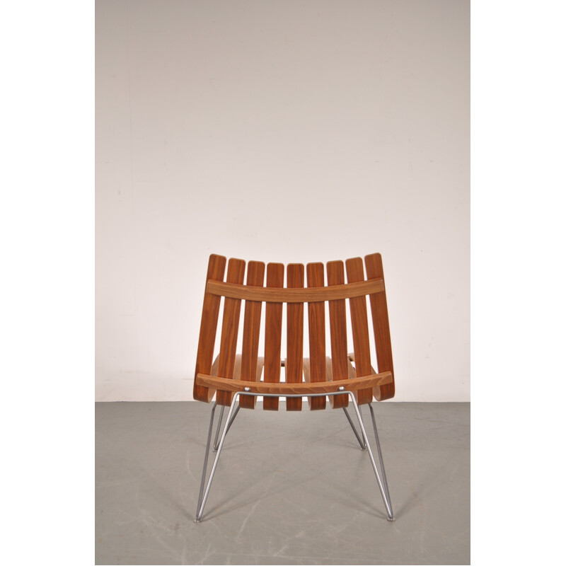 Mid century easy chair in bentwood, Hans BRATTRUD - 1950s