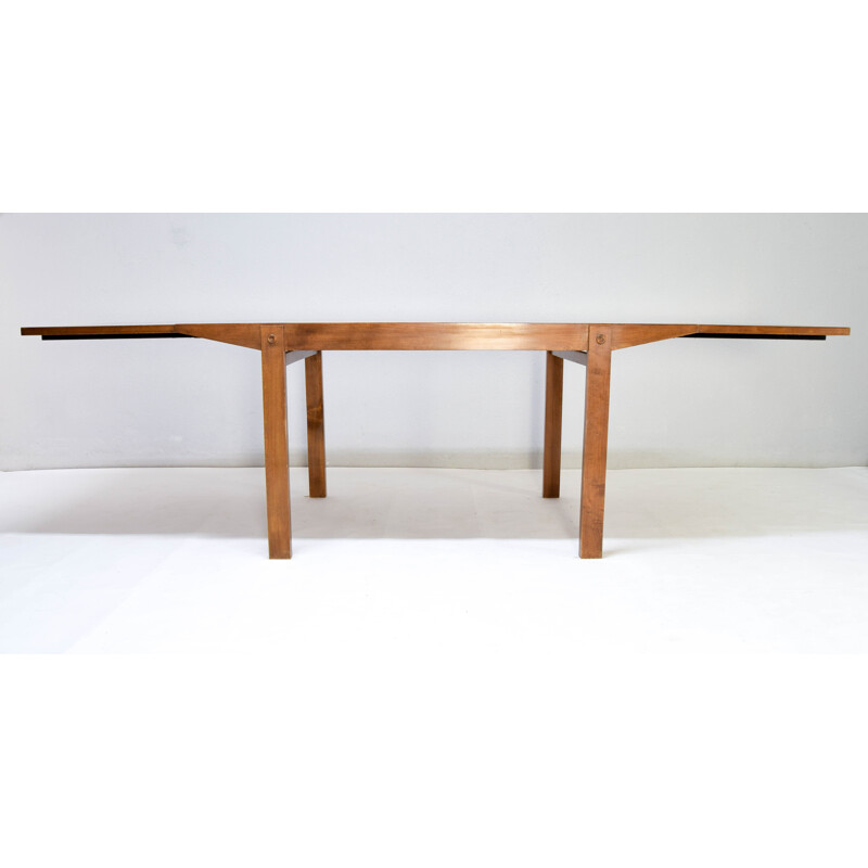 Mid century ashwood and leather dining set by Jordi Vilanova Bosh