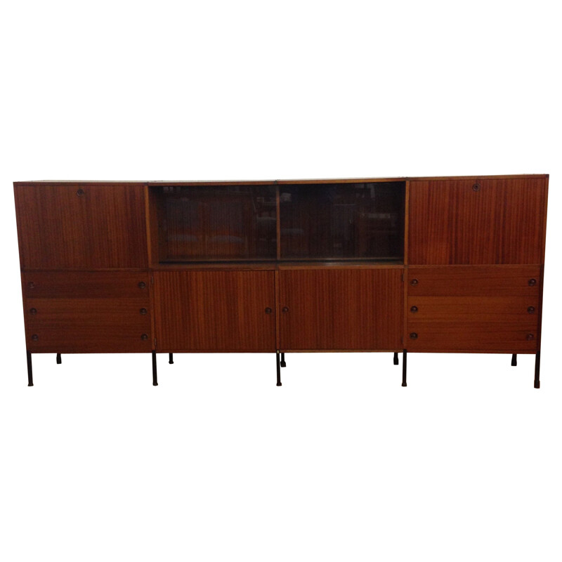 High French sideboard in teak, A.R.P. Minvielle - 1960s