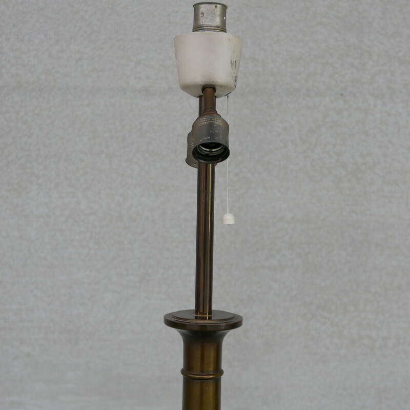 Vintage brass floor lamp, France 1950