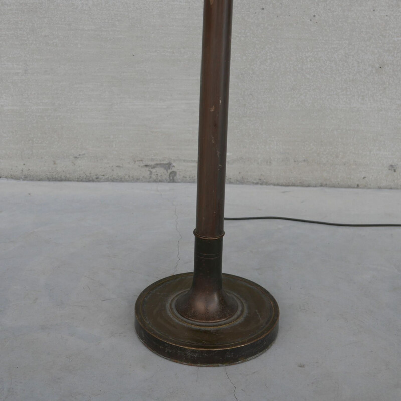 Vintage brass floor lamp, France 1950