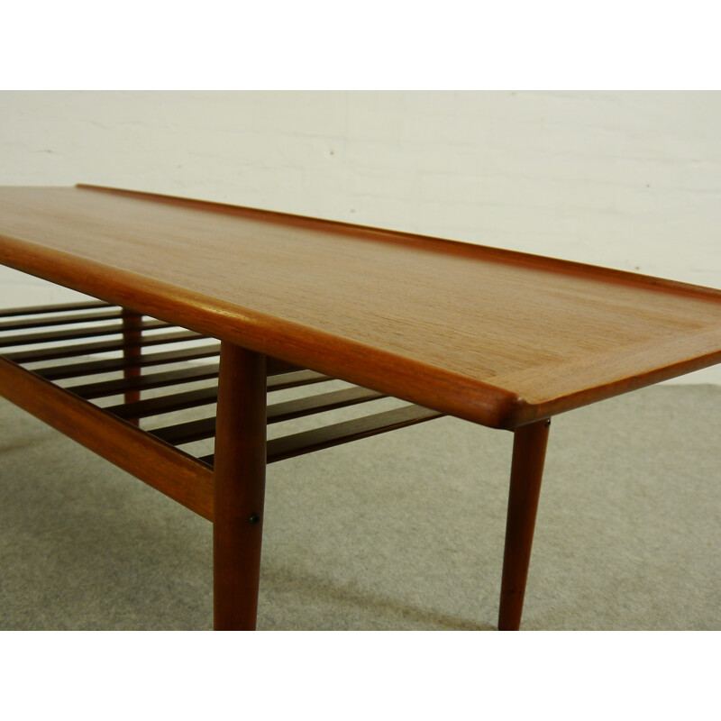 Scandinavian teak coffetable, Grete JALK - 1960s