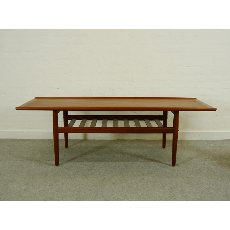 Scandinavian teak coffetable, Grete JALK - 1960s