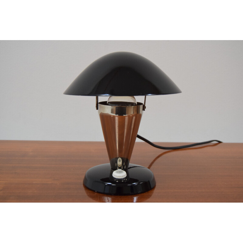 Lampe de table Bauhaus vintage, Tchécoslovaquie 1930