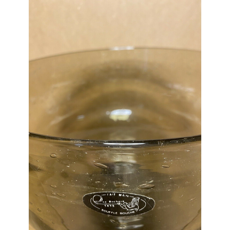 Seau à champagne vintage par la verrerie d'Art Rochère
