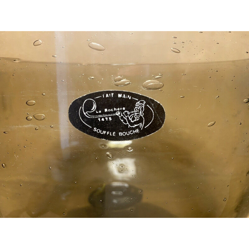 Cubo de champán vintage de cristalería Art Rochère