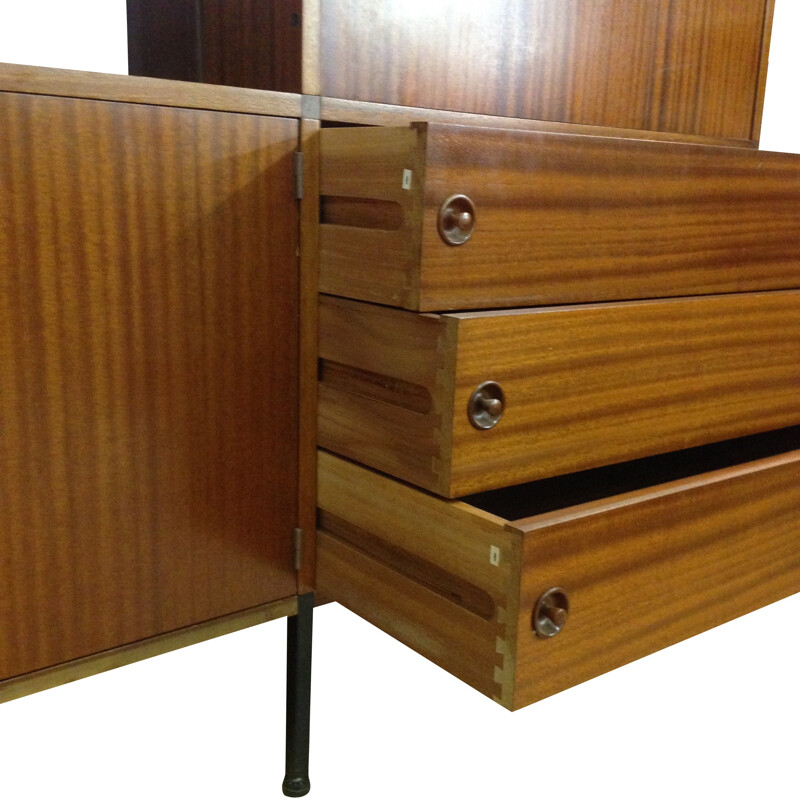 High French sideboard in teak, A.R.P. Minvielle - 1960s