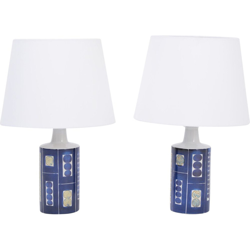 Pair of vintage 9 Tenera table lamps by Inge-Lise Koefoed for Fog & Mørup, 1967