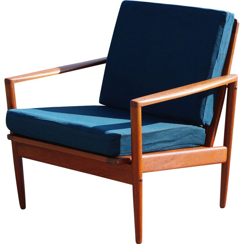 Vintage Deense teakhouten fauteuil van John Boné, 1950