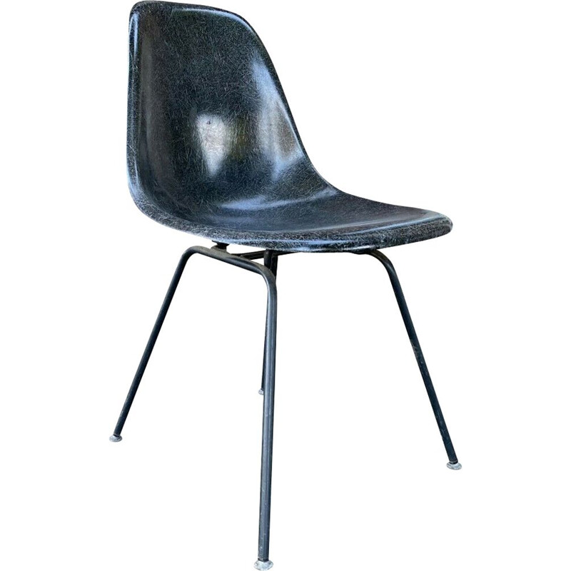 Chaise vintage "Dsx" en fibre de verre par Charles & Ray Eames pour Herman Miller