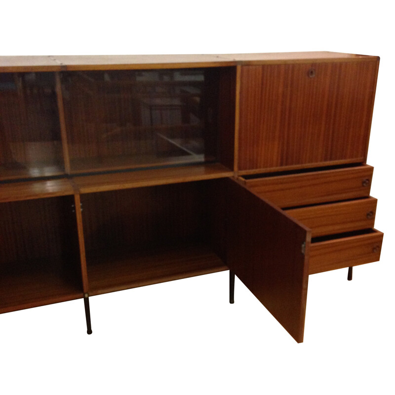 High French sideboard in teak, A.R.P. Minvielle - 1960s