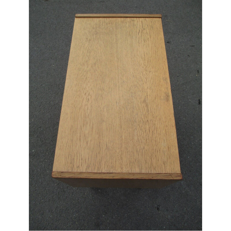 Table de chevet vintage en bois de chêne, 1970