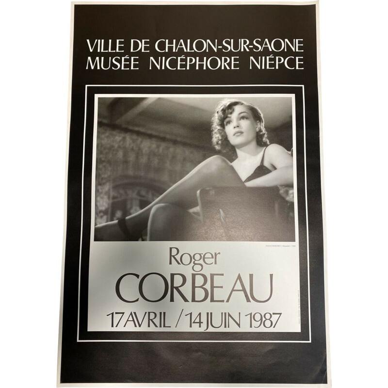 Affiche vintage Roger Corbeau par Simone Signoret, 1987