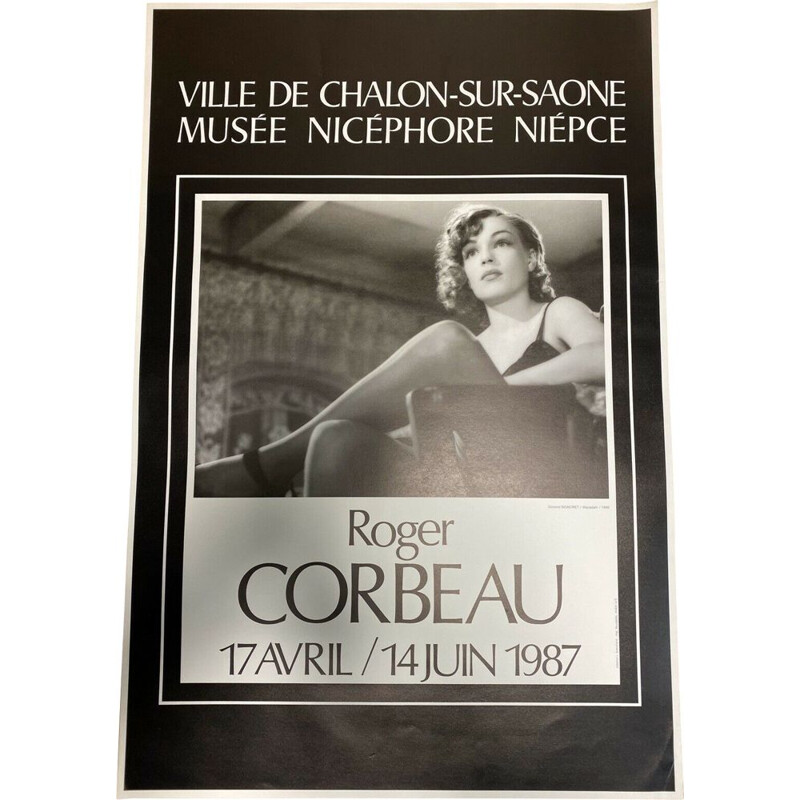 Cartaz Vintage Roger Corbeau por Simone Signoret, 1987