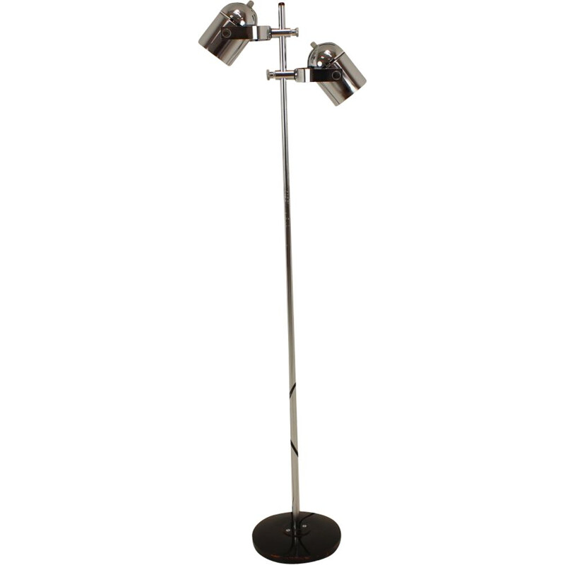 Vintage metal floor lamp by Stanislav Indra, Czechoslovakia 1970