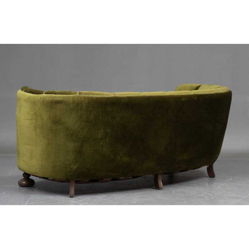 Danish vintage banana sofa, 1940s