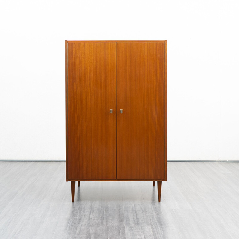 Vintage double door cabinet in walnut, 1960s