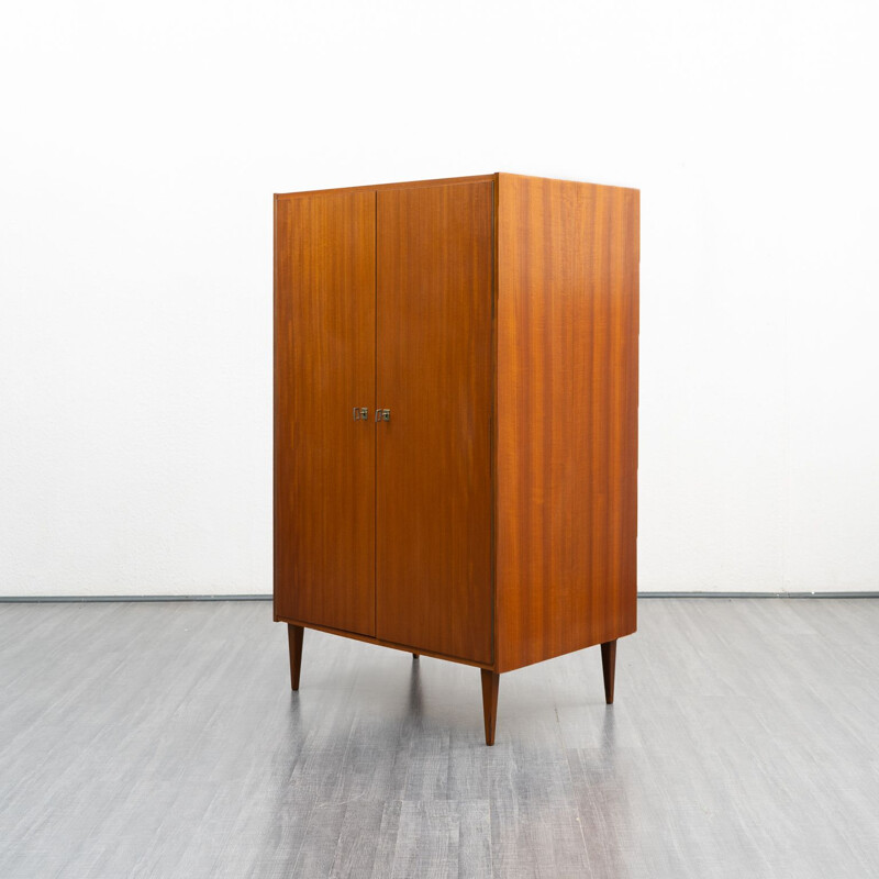 Vintage double door cabinet in walnut, 1960s