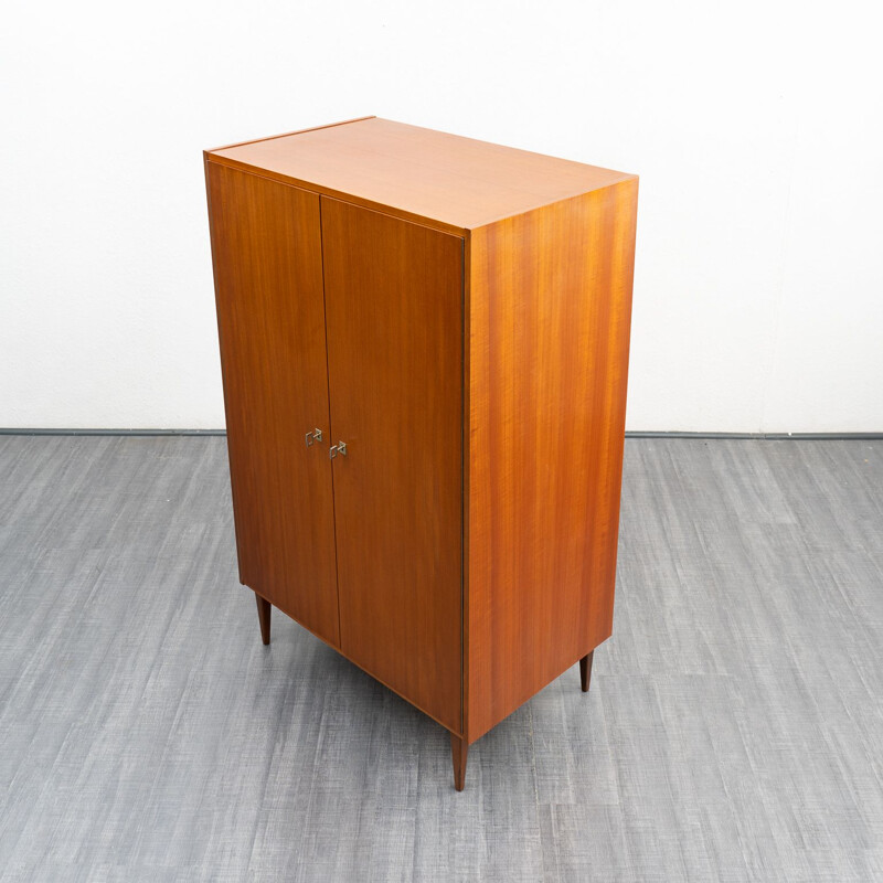 Vintage double door cabinet in walnut, 1960s