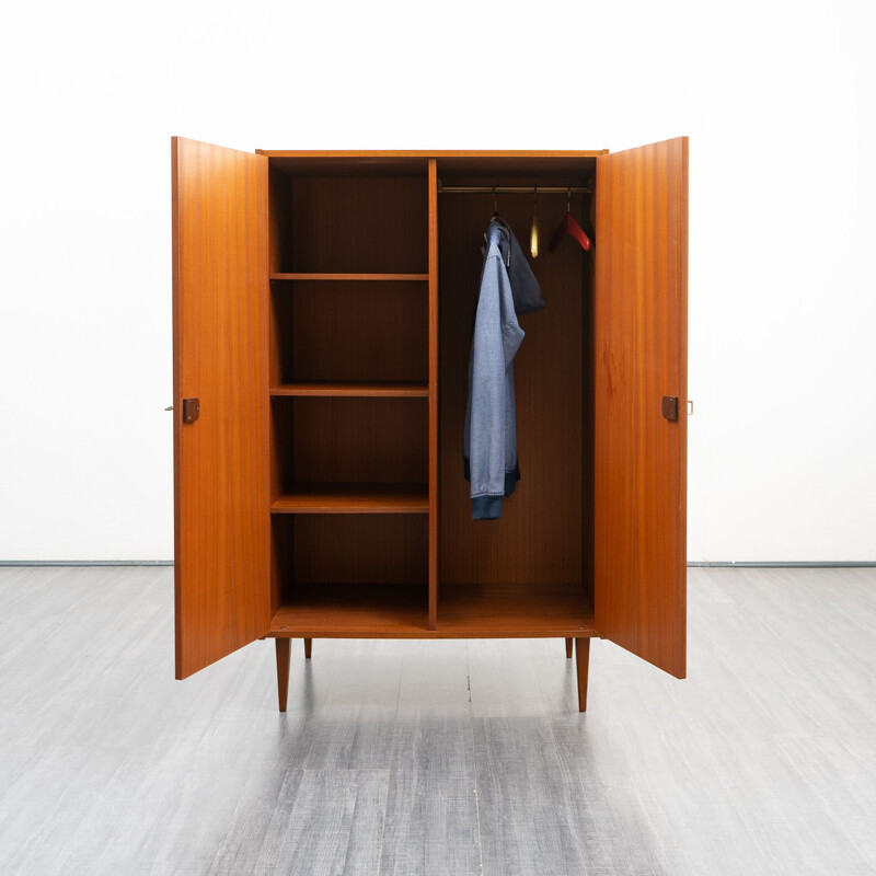 Vintage double door cabinet in walnut, 1960s