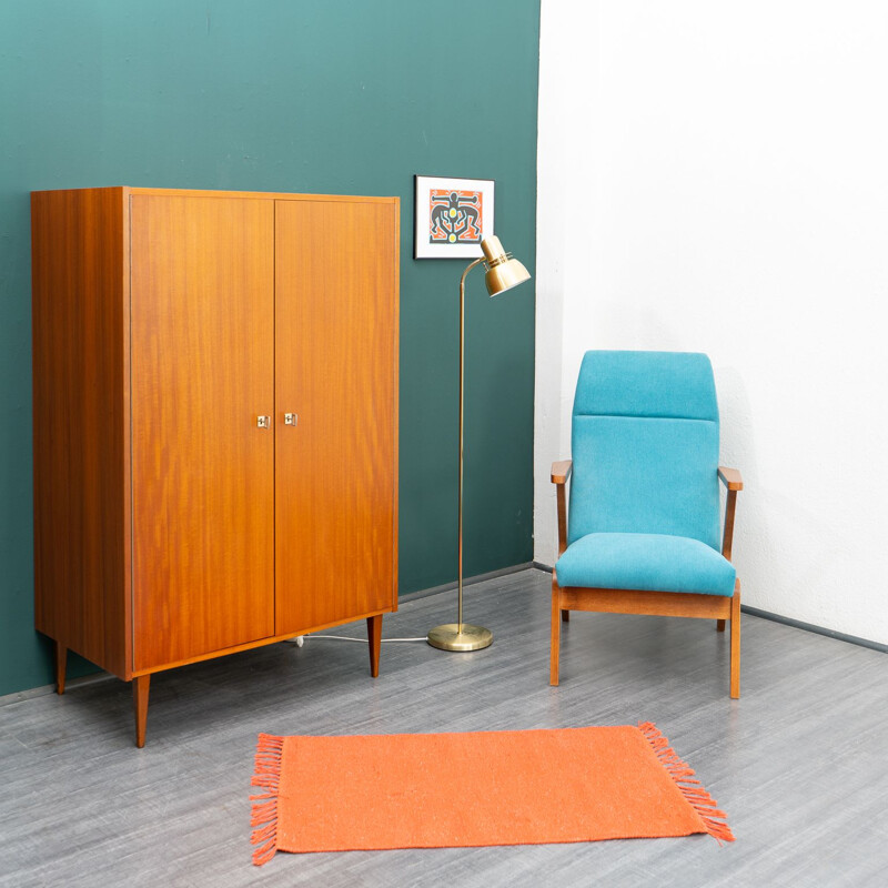 Vintage double door cabinet in walnut, 1960s