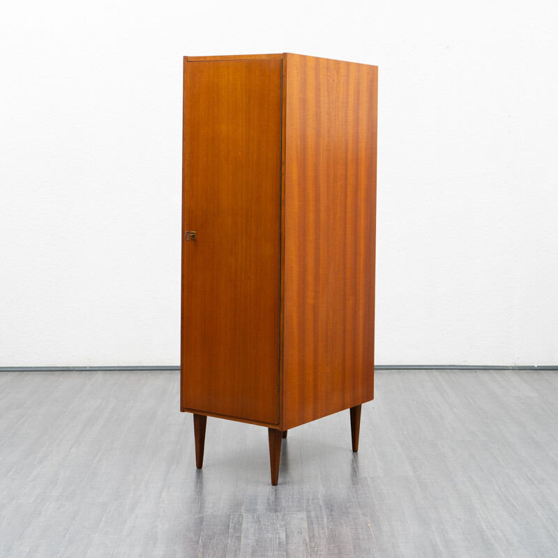 Vintage Slim single-door cabinet in walnut, 1960s